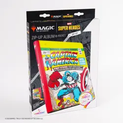 Album: MTG 18-Pocket Zip-Up- Marvel Super Heroes- Captain America/Black Panther - Image 1