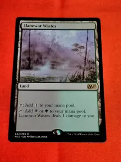 MTG - Llanowar Wastes - Magic 2015 244/269 Regular Rare - Unplayed Mint+ - Image 1