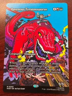Ravenous Tyrannosaurus (Borderless) 93 MAR Marvel Universe Eternal-Legal - NM - Image 1