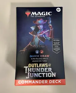 MTG Outlaws of Thunder Junction: Commander Deck - Quick Draw | New & Sealed - Image 1