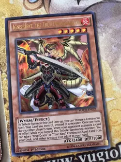Ignis Heat, the True Dracowarrior MACR-EN021 Ultra Rare 1st Edition NM Yugioh - Image 1