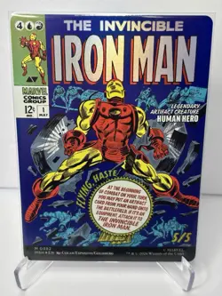 MTG Tony Stark The Invincible Iron Man M 0392 Foil Borderless MSH Marvel English - Image 1