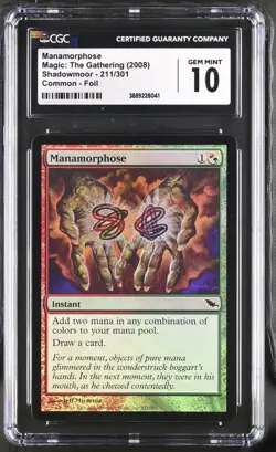 MANAMORPHOSE Shadowmoor Foil CGC 10 Gem Mint MTG [Nostalgium] - Image 1