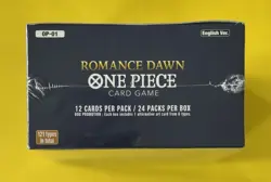 Sealed Romance Dawn Booster Box (Blue Bottom) OP-01 One Piece In Acrylic Case - Image 4