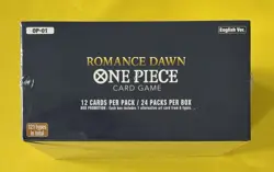 Sealed Romance Dawn Booster Box (Blue Bottom) OP-01 One Piece In Acrylic Case - Image 5