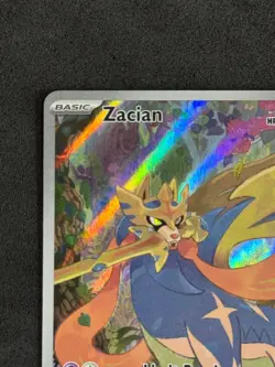 Pokemon Zacian 100/094 Illustration Rare IR Phantasmal Flames Pack Fresh NM - Image 2