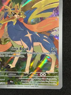 Pokemon Zacian 100/094 Illustration Rare IR Phantasmal Flames Pack Fresh NM - Image 4