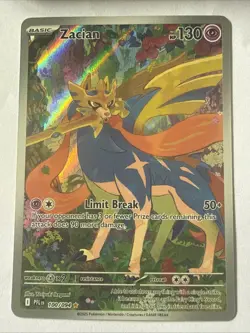 Zacian 100/094 Full Art Illustration Rare Phantasmal Flames Pokemon TCG NM - Image 1