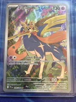 Pokemon TCG Zacian 100/094 Phantasmal Flames Illustration Rare NM - Image 1