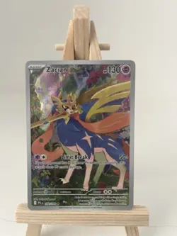 2025 Zacian 100/094 Phantasmal Flames Illustration Rare Pokemon TCG Card NM - Image 1