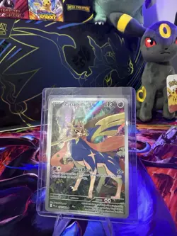 Pokemon TCG Zacian Illustration Rare Card Phantasmal Flames 100/094 - Image 1