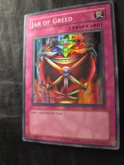Yugioh TCG Jar of Greed LON-047 Super Rare Unlimited! MP! - Image 3