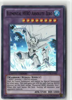 Elemental HERO Absolute Zero GENF-ENSE1 Super Rare Limited Edition LP - Image 1