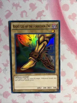 Yu-Gi-Oh! TCG Right Leg of the Forbidden One YGLD-ENA18 Ultra Rare Foil NM - Image 1