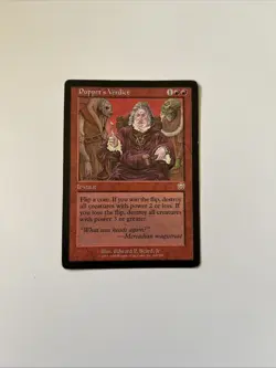 Puppet's Verdict Mercadian Masques (LP) MTG Playing Card - Image 1