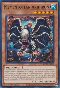 1x Mementotlan Akihiron - 1st Edition NM Eng YuGiOh - Rage of the Abyss - Image 1