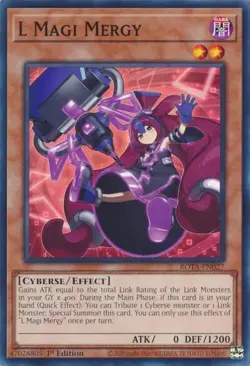 1x L Magi Mergy - 1st Edition NM Eng YuGiOh - Rage of the Abyss - Image 1