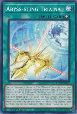 1x Abyss-sting Triaina - 1st Edition NM Eng YuGiOh - Rage of the Abyss - Image 1