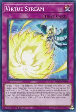 1x Virtue Stream - 1st Edition NM Eng YuGiOh - Rage of the Abyss - Image 1