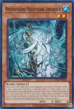 1x Neverending Nightmare Absorber - 1st Editio NM Eng YuGiOh - Rage of the Abyss - Image 1