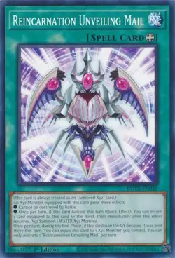 1x Reincarnation Unveiling Mail - 1st Edition NM Eng YuGiOh - Rage of the Abyss - Image 1