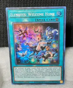 Yu-Gi-Oh! Elfnotes: Welcome Home *SUPER RARE* BPRO-EN056 1st Edition NM/M - Image 1