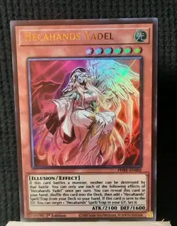 Yu-Gi-Oh! Hecahands Yadel *ULTRA RARE* PHRE-EN002 st Edition NM - Image 1