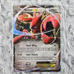 Pokemon - Scizor EX Full Art Holo 76/122 XY BREAKPoint English Card - Image 1