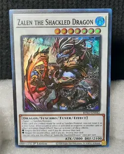Yu-Gi-Oh! Zalen the Shackled Dragon *SUPER RARE* BPRO-EN042 1st Edition NM - Image 1