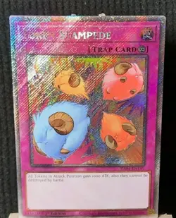 Yu-Gi-Oh! Token Stampede *PLATINUM SECRET RARE* 1st Edition RA04-EN149 VLP - Image 1