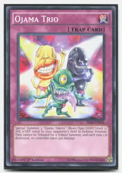 Ojama Trio SR04-EN034 Dinosmasher's Fury Yu-Gi-Oh 1st Edition NM/M - Image 1