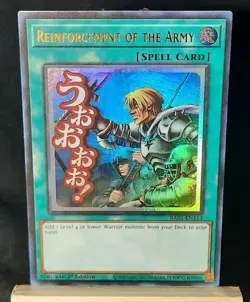Yu-Gi-Oh! Reinforcement of the Army *ULTRA RARE (STAMP)* RA05-EN113 1st Ed NM - Image 1