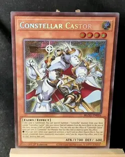 Yu-Gi-Oh! Constellar Castor *SECRET RARE* BLGG-EN016 1st Edition NM - Image 1