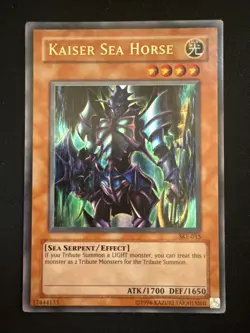 YuGiOh Kaiser Sea Horse SKE-015 Ultra Rare Unlimited Kaiba Evolution Vintage LP - Image 1