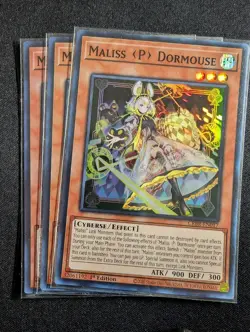 Yugioh - 3x Maliss P Dormouse CRBR-EN017 1st Super Rare NM - Image 1