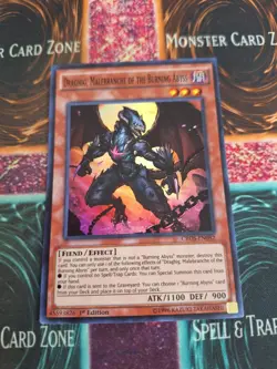 Yu-Gi-Oh! Draghig, Malebranche of the Burning Abyss CROS-EN082 Super 1st Ed NM - Image 1
