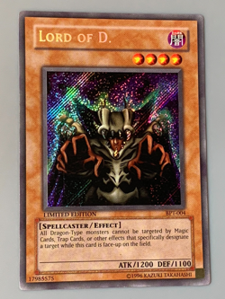 yugioh Lord of D. BPT-004 Secret Rare Limited Lightly Played - Image 1