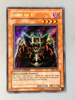 yugioh Lord of D. BPT-004 Secret Rare Limited Lightly Played - Image 2