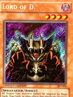 yugioh Lord of D. BPT-004 Secret Rare Limited Lightly Played - Image 4