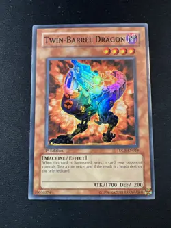 Yu-Gi-Oh! Twin-Barrel Dragon (NM) 1st Edition TDGS-EN029 Super Rare - Image 1