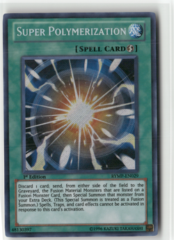 2x Super Polymerization RYMP-EN029 Secret Rare 1st Ed LP(Miscut) - Image 4