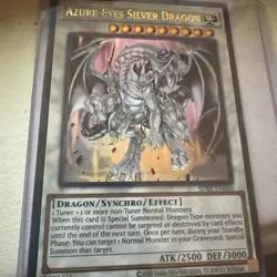 Azure-Eyes Silver Dragon (Oversized) (Silver Dragon) SDBE-EN040 Yu-Gi-Oh! NM - Image 1