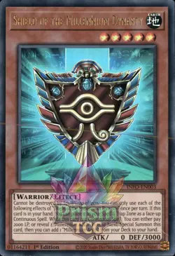 1st ed Shield of the Millennium Dynasty ultra rare INFO-EN003 Yugioh - Image 1