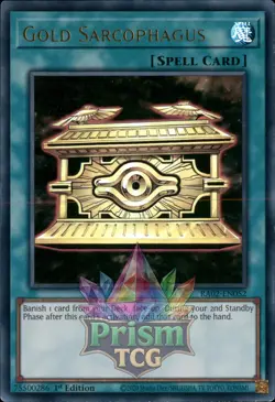 1st ed Gold Sarcophagus ultra rare RA02-EN052 Yugioh - Image 1