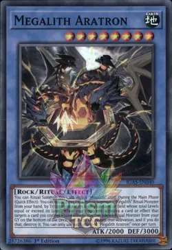 1st ed Megalith Aratron super rare IGAS-EN040 Yugioh - Image 1