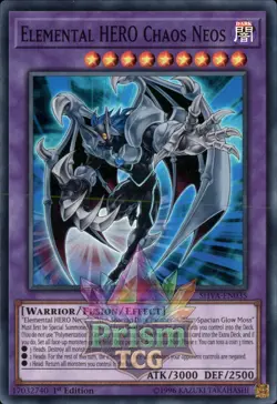 1st ed Elemental HERO Chaos Neos super rare SHVA-EN035 Yugioh - Image 1