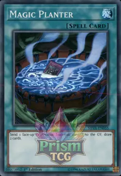 1st ed Magic Planter super rare SHVA-EN055 Yugioh - Image 1