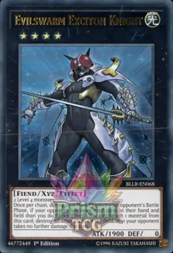1st ed Evilswarm Exciton Knight ultra rare BLLR-EN068 Yugioh - Image 1