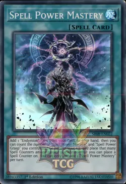 1st ed Spell Power Mastery super rare SR08-EN022 Yugioh - Image 1