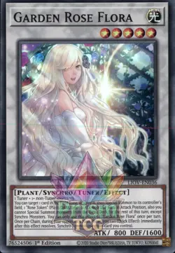 1st ed Garden Rose Flora super rare LIOV-EN036 Yugioh - Image 1